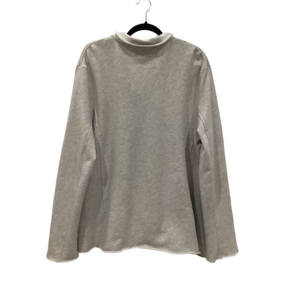 Frank & Eileen Belfast Triple Fleece Peacoat Jacket In Gray Melange Size Medium - Picture 7 of 14